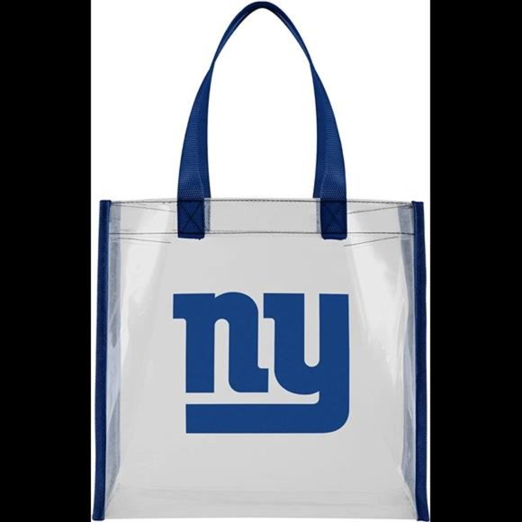 FOCO NFL Team Logo Clear See Through Stadium Reusable Bag